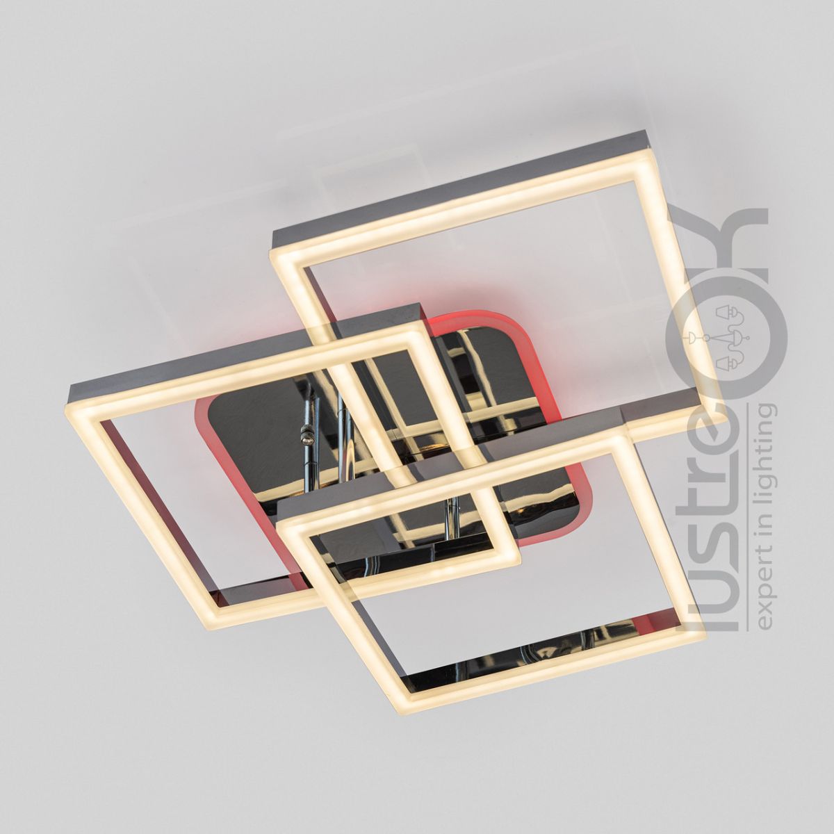 Стельова світлодіодна LED люстра з пультом до 18 м² 120 Вт MX11058/3L HR LED 3color dimmer