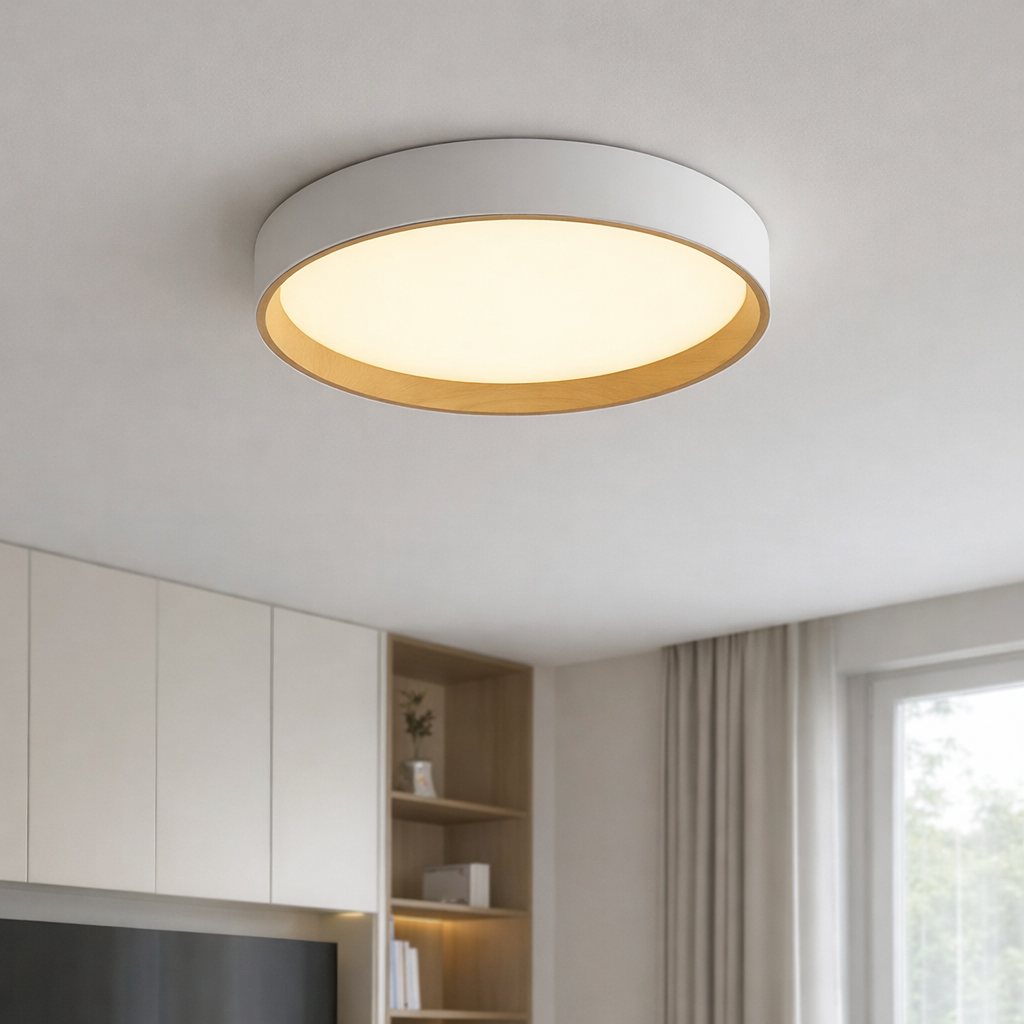 Світлодіодна Led люстра до 18м² білий корпус 60Вт Ø39см  AL5087ARD ALMOND 