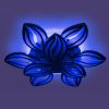 Срібна Led люстра до 30 м² з пультом 180 Вт для великої кімнати Crystal Petals (1141/6+3 HR)
