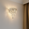 Кришталеве світлодіодне бра 22 Wt срібне  "Cascade Chrome" (1191/B WALL CH)