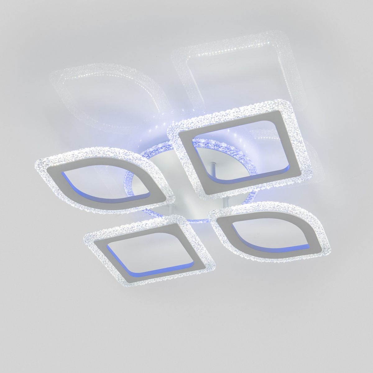 Люстра Led до 15 м² біла 72W з підсвічуванням (V 3207-2+2C WH)