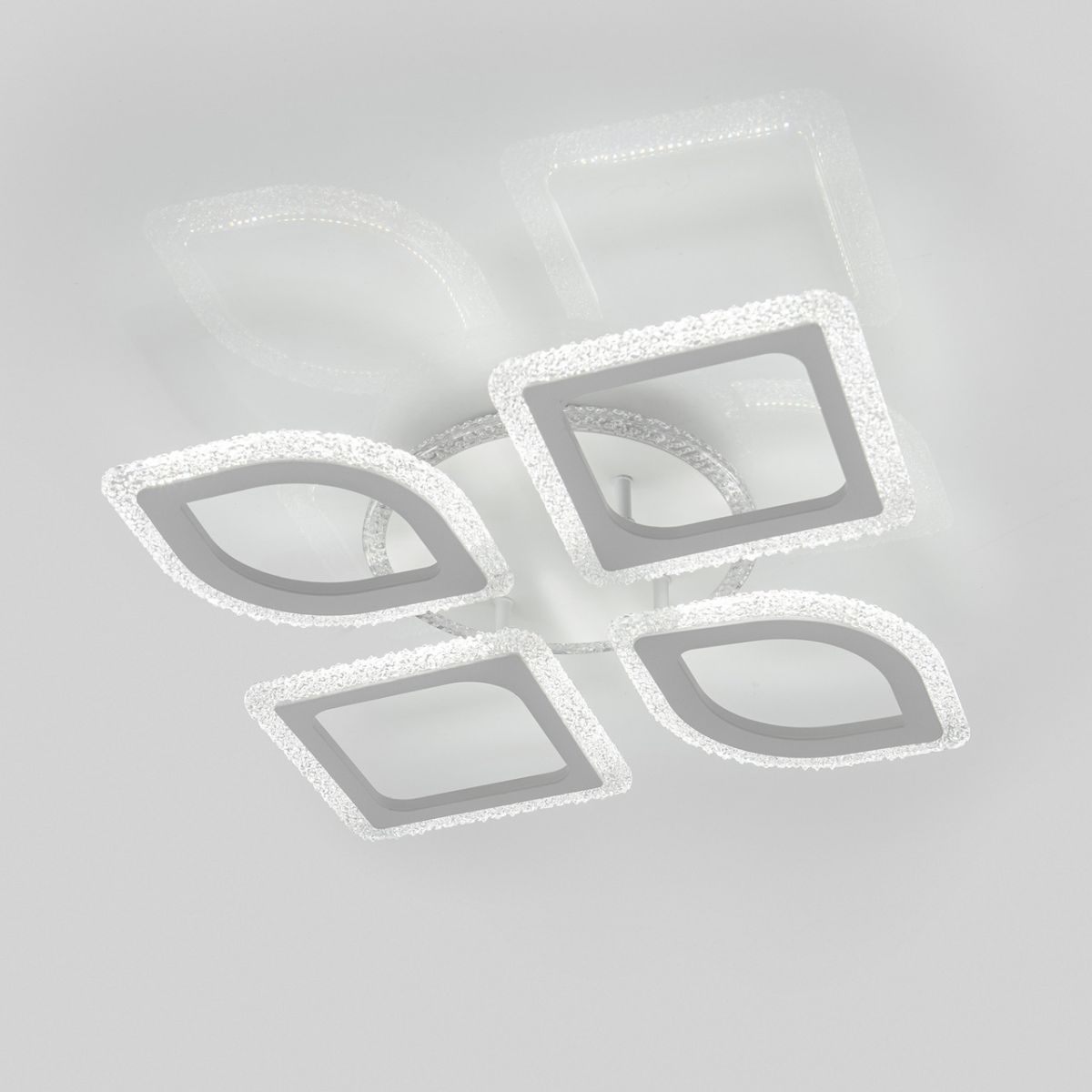 Люстра Led до 15 м² біла 72W з підсвічуванням (V 3207-2+2C WH)