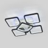 Світлодіодна LED люстра для натяжної стелі з пультом до 15 м² 80W MX2557/4+1S BK LED