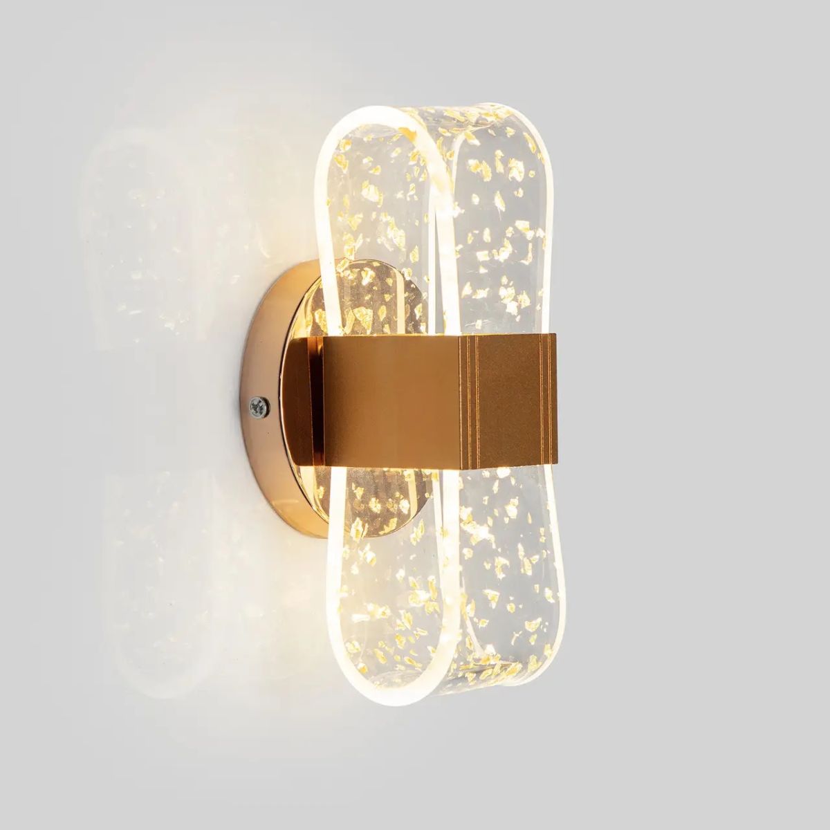 Дизайнерське настінне LED колір Золото 20W з ефектом фольги Gilded Aura (901GD)