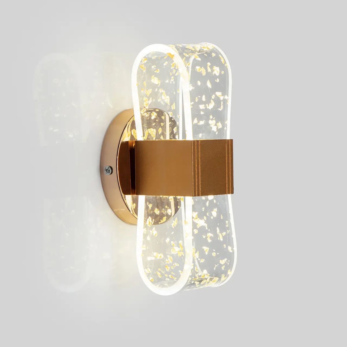 Дизайнерське настінне LED колір Золото 20W з ефектом фольги Gilded Aura (901GD)