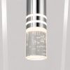 Сучасний LED підвіс у сріблі з ефектом бульбашок "Crystal Bubble Chrome", 4W (J2546-1HR)