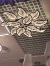 Світлодіодна Led люстра на площу до 30 м² колір хром з пультом потужність 180W (8028/8+4 HR)