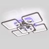 Led люстра 180 Вт квадратна з пультом до 25 м² (1115/4+1 HR)