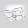 Светодиодная Led люстра с пультом 192 Вт квадратная форма до 20 м² 1133/4+4 WH