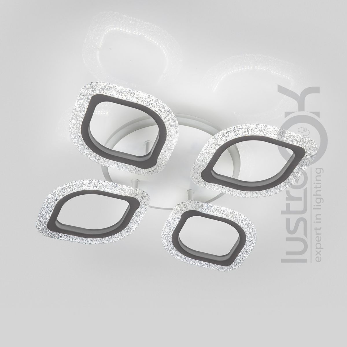 Люстра 15 м² світлодіодна Led з пультом 70 Вт (V K39207/4-TL WT)
