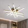 Золота сучасна Led  люстра до 18м² (Golden Ray W165/6GD)