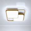 Світлодіодна стельова Led люстра 140Wt у золотому корпусі до 25м² Simple Forms (8811-500 GD)