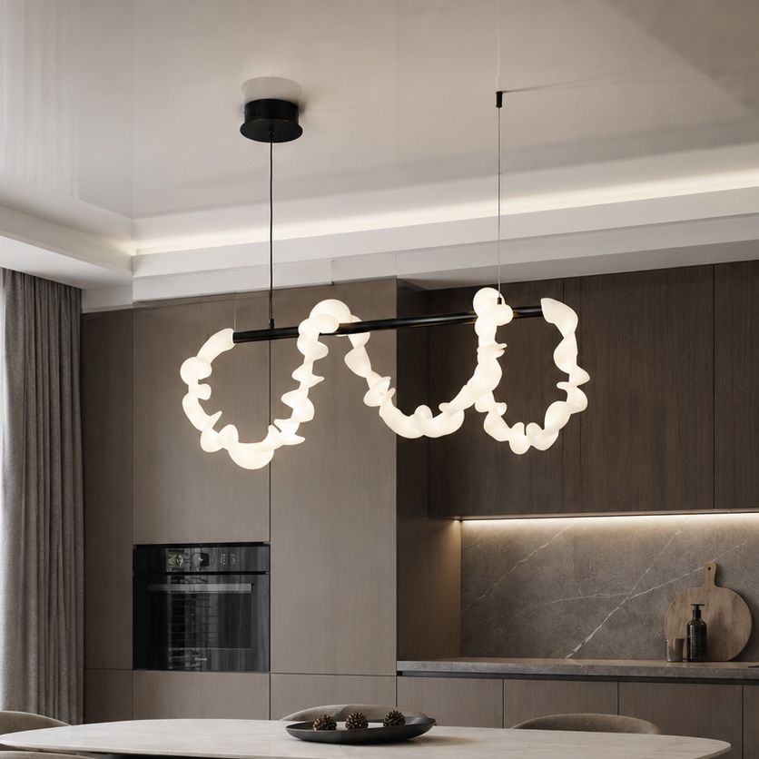 Люстра підвісна світлодіодна LED на 27W, довжина 120 см, колір Чорний Sinfonia di Luce (7813177 (1200) BK)