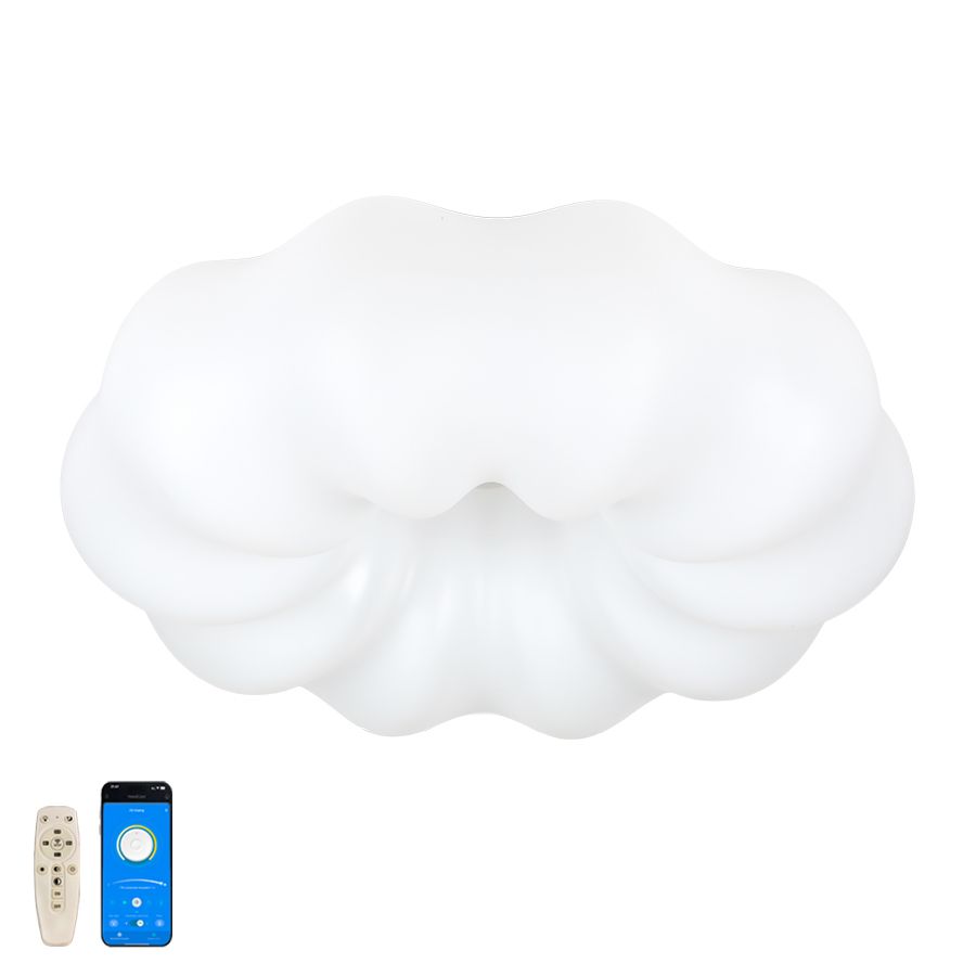 Led люстра до 18 м² у формі хмаринки 65 см (797MX6013 (650)