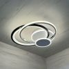 Стельова LED-люстра до 20м² з пультом 120 Вт (Білий/Чорний/Хром) P5-YH469
