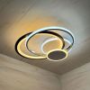 Стельова LED-люстра до 20м² з пультом 120 Вт (Білий/Чорний/Хром) P5-YH469
