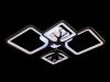 Світлодіодна LED люстра до 18 м²  з пультом керування 100W (8157/2+2 BK)