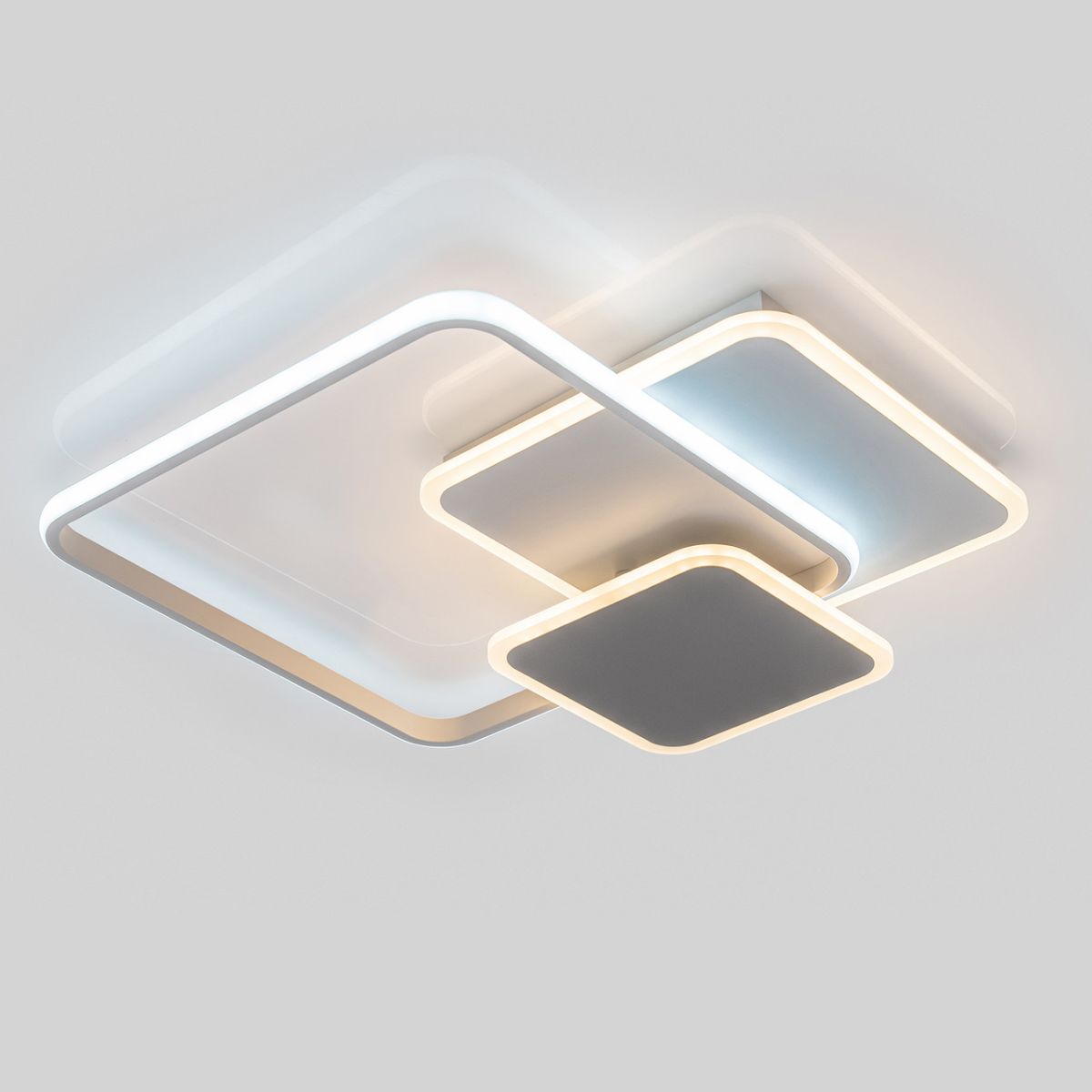 Світлодіодна Led люстра до 20 м² з пультом 80 Вт квадратної форми (Violux Trio 220375)