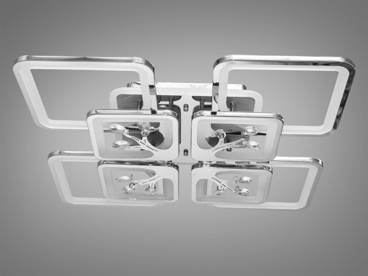 Люстра світлодіодна стельова 8157/4+4HR LED 3color dimmer