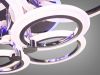 Люстра Led до 18 м² з пультом управління та підсвічуванням на 105 Вт (A8022/6HR LED 3color)