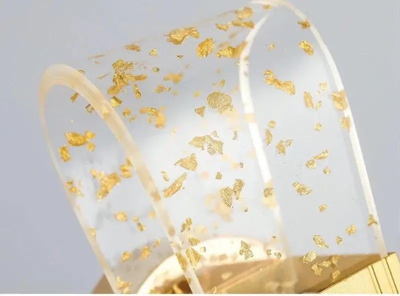 Дизайнерське настінне LED колір Золото 20W з ефектом фольги Gilded Aura (901GD)