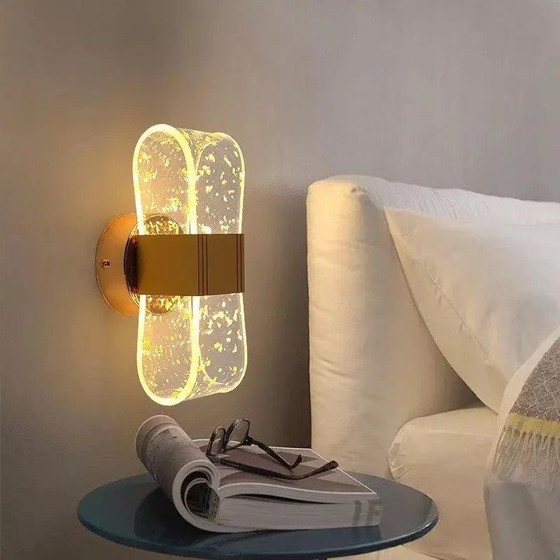 Дизайнерське настінне LED колір Золото 20W з ефектом фольги Gilded Aura (901GD)