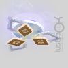 Люстра світлодіодна з пультом V K39939/3+3+1 WT+gold