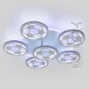 Люстра світлодіодна стельова для дитячої кімнати до 18 м² 105W 8065/5+1WH LED 3color