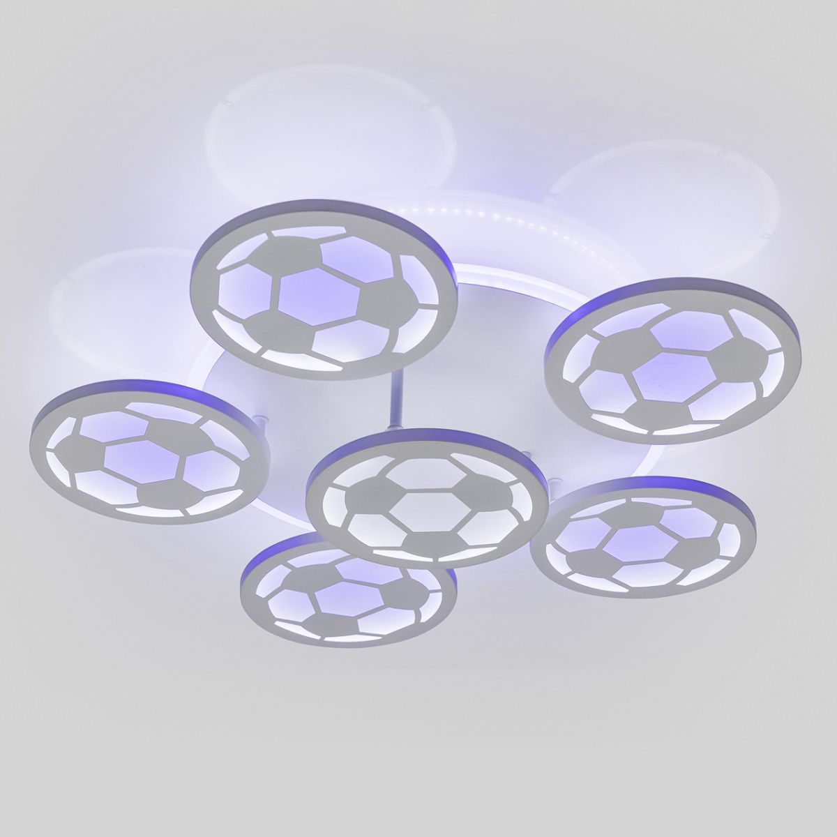Люстра світлодіодна стельова для дитячої кімнати до 18 м² 105W 8065/5+1WH LED 3color