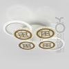Люстра з пультом до 20 м² Led 125 Вт (V K39928-4+2+1 WT+gold)