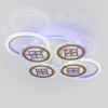 Люстра з пультом до 20 м² Led 125 Вт (V K39928-4+2+1 WT+gold)