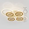 Люстра з пультом до 20 м² Led 125 Вт (V K39928-4+2+1 WT+gold)