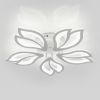 Біла Led люстра до 18м² форма квітки ASTRA 80W 5F WHITE