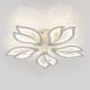 Біла Led люстра до 18м² форма квітки ASTRA 80W 5F WHITE