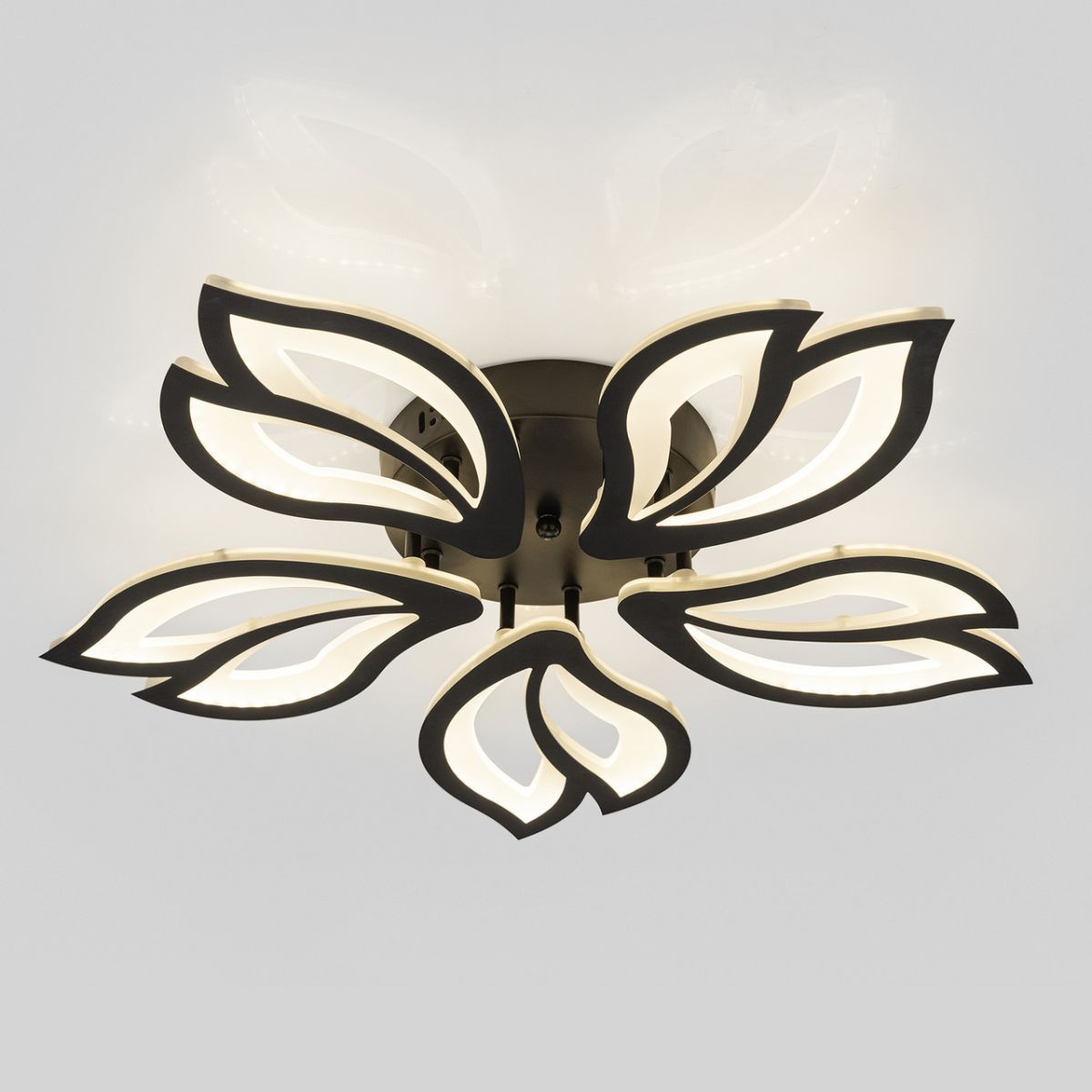 Люстра Led до 20м² з пультом 120Вт пелюстки (V K39685-5 BK)