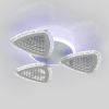 Люстра світлодіодна Led до 15м² з пультом 90Вт (V K39932-3+1 WT)