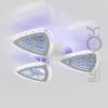 Люстра світлодіодна Led до 15м² з пультом 90Вт (V K39932-3+1 WT)