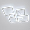 Біла світлодіодна Led люстра  до 20м² з пультом димером 105W (A8160/6WH)