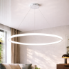 Світлодіодна Led люстра до 18м² біле кільце 100 см Minimalist Ring