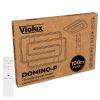 LED люстра 100 Вт з пультом та пам'яттю до 20 м² — DOMINO-P прямокутник (220575)