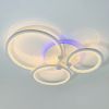 Стельова біла LED люстра 80 Вт, з пультом керування, до 18 м² (8180/3WH)