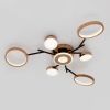 Люстра LED Elegance 130 Вт з пультом світлодіодна до 20м² (SY-7811/7 BK+GD)