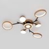 Люстра LED Elegance 130 Вт з пультом світлодіодна до 20м² (SY-7811/7 BK+GD)