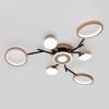 Люстра LED Elegance 130 Вт з пультом світлодіодна до 20м² (SY-7811/7 BK+GD)