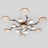 Стильна LED люстра Elegance 240W із пультом до 30 м² чорно-золотий