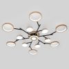 Стильна LED люстра Elegance 240W із пультом до 30 м² чорно-золотий