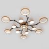 Стильна LED люстра Elegance 240W із пультом до 30 м² чорно-золотий
