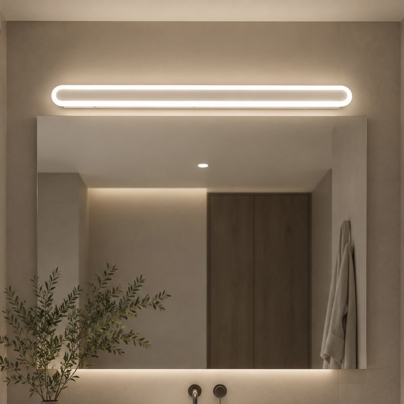Біле лінійна настінне Led бра 80 см  Minimalism Line White 20W  (6334/80WH)