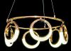 Підвісна світлодіодна Led люстра у золотому корпусі Crystal Halo