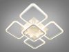 Квадратна Led люстра до 20 м² з пультом 90 Вт білий корпус (A8060/4+1WH)